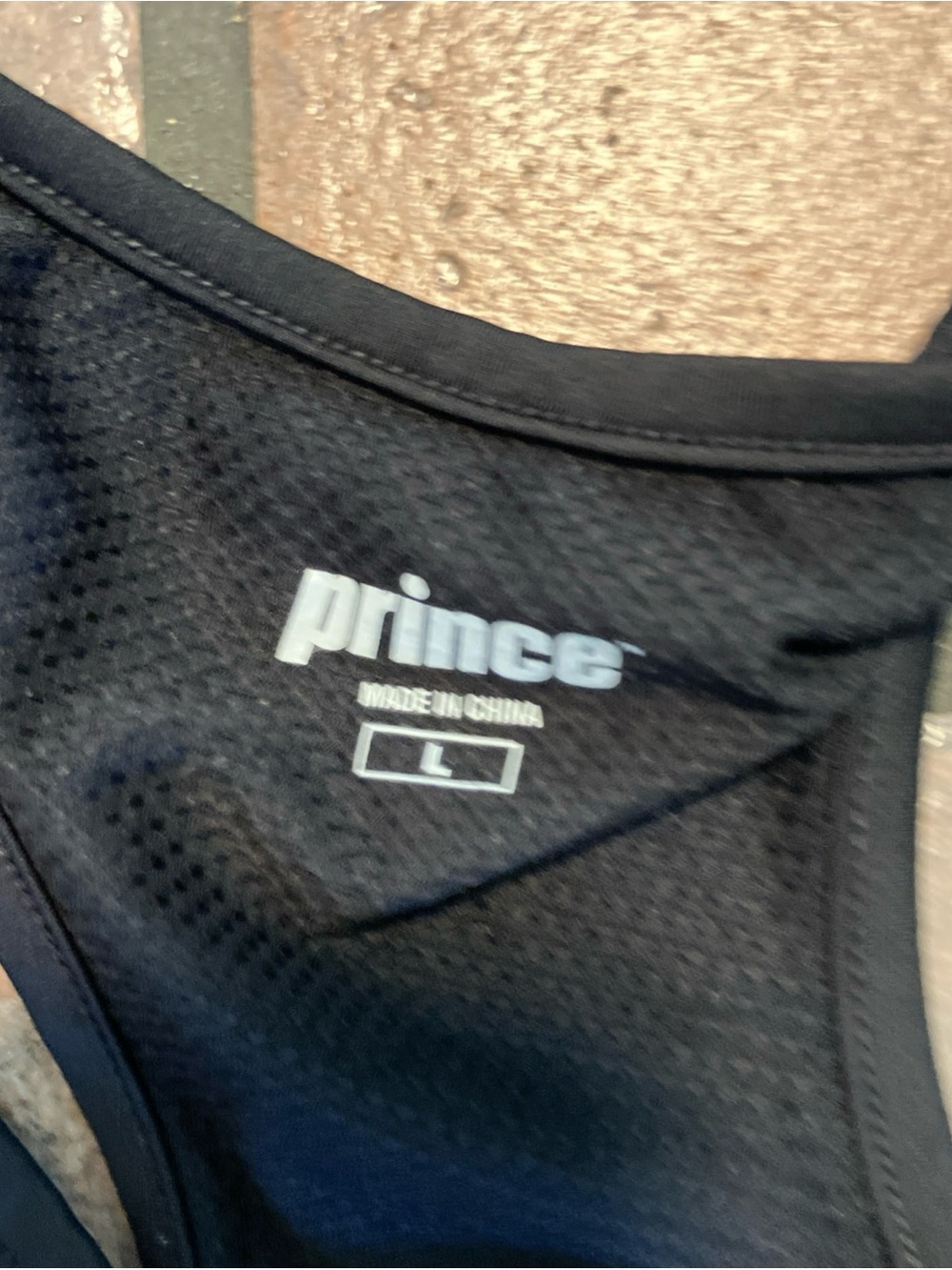 Prince Black Racerback Performance Tank Top - Picture 2 of 7